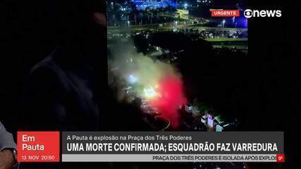 Imagens mostram o momento da explosão de carro em frente à Praça dos Três Poderes