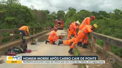 Homem morre ao cair com o carro no rio das Velhas