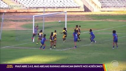 Veja gols de Piauí 2 x 2 Abelhas Rainhas l 1ª rodada l Piauiense feminino