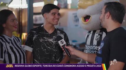 Resenha Globo Esporte: torcida do Ceará comemora o acesso à Série A