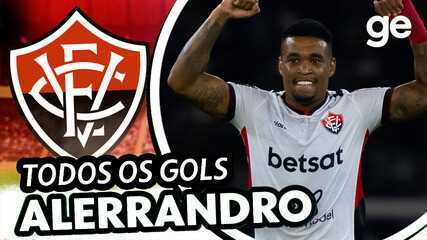 Todos os gols de Alerrandro, do Vitória, pelo Brasileirão 2024