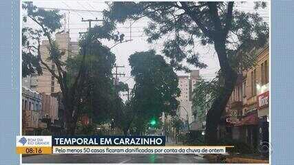 Temporal causa estragos em Carazinho