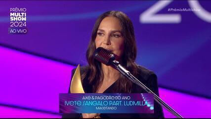 Prêmio Multishow 2024: Ivete Sangalo vence a categoria Axé & Pagodão do Ano