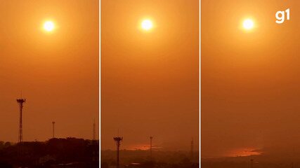 Fumaça das queimadas no Pará encobre o sol