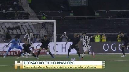 Botafogo e Palmeiras podem receber ajuda de rivais pelo título