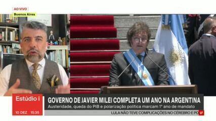 Um ano de Milei na Argentina: austeridade, queda do PIB e polarização política marcam 1º ano de mandato