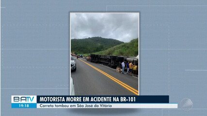 Motorista morre após acidente em estrada na Bahia