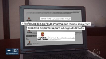 Prefeitura recua em contrato no Largo da Batata