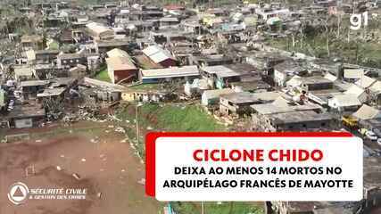 Ciclone Chido deixa ao menos 14 mortos no arquipélago francês de Mayotte