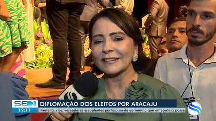 Emília Corrêa, o vice e vereadores eleitos de Aracaju são diplomados