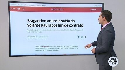 Bragantino anuncia saída do volante Raul após fim de contrato