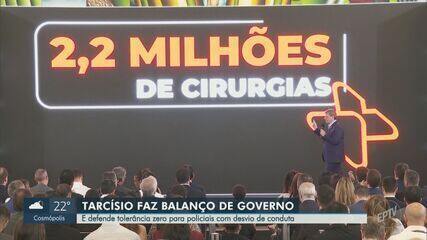 Tarcísio de Freitas defende tolerância zero para desvios de conduta de políciais