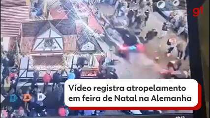 Vídeo divulgado em redes sociais mostra atropelamento em feira natalina na Alemanha