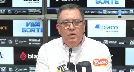 Veja a entrevista coletiva de Marcelo Teixeira, presidente do Santos