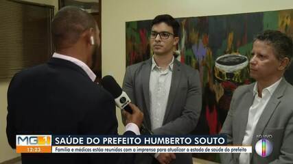 Médicos explicam o quadro clínico de Humberto Souto, prefeito de Montes Claros