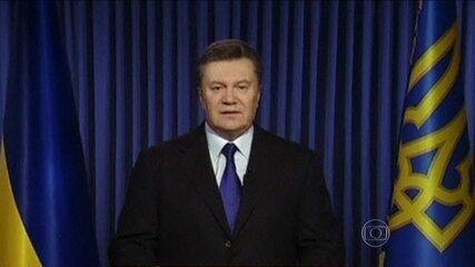 Presidente deposto da Ucrânia, Viktor Yanukovich é considerado foragido da Justiça, Jornal Nacional, 24/02/2014.