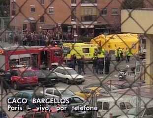 Correspondente Caco Barcellos fala ao vivo de Paris, por telefone, sobre as suspeitas das autoridades espanholas quanto à autoria dos atentados em Madri, Bom Dia Brasil, 11/03/2004.