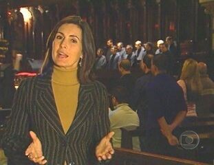 Reportagem de Fátima Bernardes sobre os músicos que tocariam para o Papa Bento XVI durante sua visita ao Brasil, Jornal Nacional, 09/05/2007.