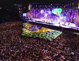 Abertura do show Brasil 500 (1998).