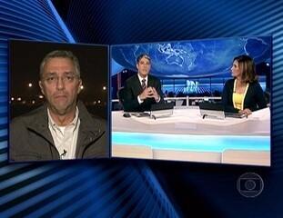 Direto da cidade do Cairo o repórter Ari Peixoto participa ao vivo do Jornal Nacional para falar sobre os protestos contra o governo egípcio e sobre as dificuldades encontradas pelos correspondentes no país, Jornal Nacional, 28/01/2011.