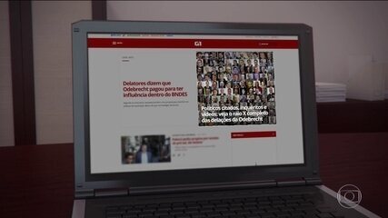 Jornal Nacional: g1 tem página especial sobre as delações da Odebrecht  (2017)