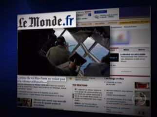 Reportagem de Sônia Bridi sobre as investigações do acidente com o avião da Air France e a suspeita de que a aeronave estaria acima da velocidade adequada. Jornal Nacional, 04/06/2009.