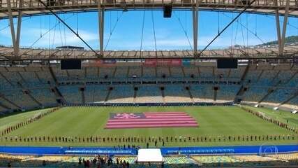 Maracanã abre os portões e faz homenagem a meninos mortos no CT do Flamengo. ‘Fantástico’, 10/02/2019.