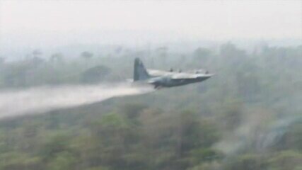 Aviões da FAB começam a combater focos de incêndio na Amazônia