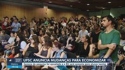 Reitor da UFSC apresenta à comunidade acadêmica medidas para contenção de gastos