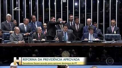 Senado vota destaque em fase final da aprovação da reforma da Previdência