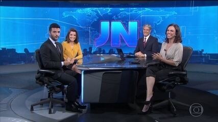 Matheus Ribeiro, de Goiás, e Larissa Pereira, da Paraíba, apresentam o JN neste sábado (9)