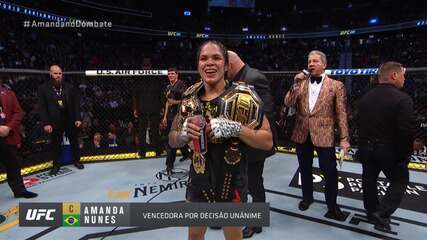 Melhores momentos de Amanda Nunes x Germaine de Randamie no UFC 245