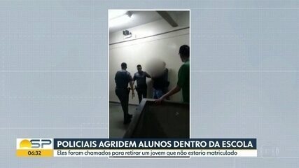 Alunos são agredidos por PMs em escola de SP