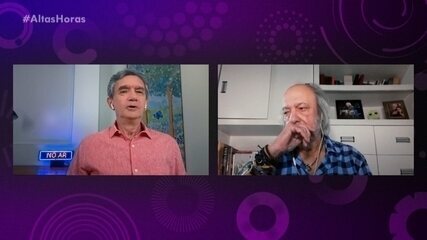 Serginho Groisman conversa com Erasmo Carlos sobre homenagem do 'Altas Horas'