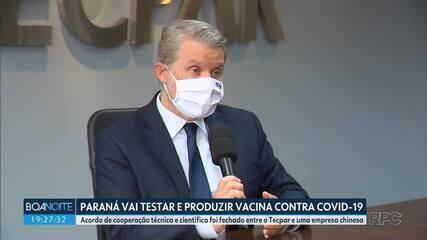 Paraná faz parceria com empresa chinesa para teste e produção de vacina contra a Covid-19