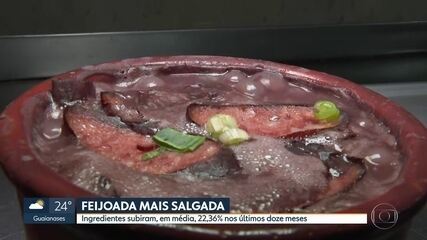 Feijoada teve aumento médio de 22,36% em 12 meses