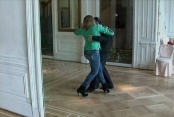 Fernanda Gentil dança tango no quadro “Mi Buenos Aires Querido”, do Seleção SporTV, durante a cobertura da Copa América na Argentina, em 2011. 04/07/2011.