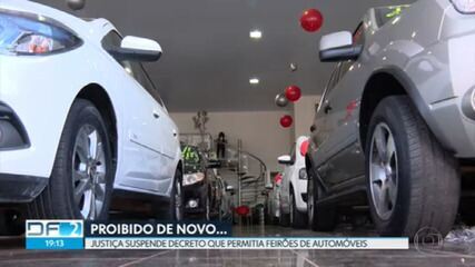 Decisão da justiça volta a proibir feirões de automóveis no DF