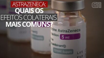 Vacina AstraZeneca: quais os efeitos colaterais mais comuns?