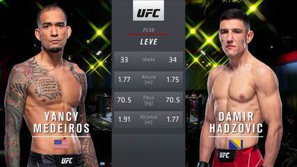 UFC Gane x Volkov - Damir Hadzovic x Yancy Medeiros