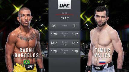 UFC Gane x Volkov - Raoni Barcelos x Timur Valiev