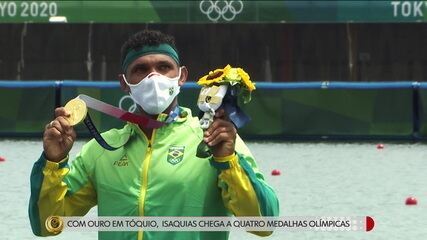 Com ouro na canoagem C1 1000m, Isaquias Queiroz chega a quatro medalhas olímpicas. Globo Esporte, 07/08/2021	