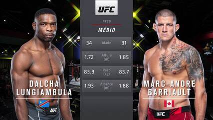 UFC Brunson x Till - Dalcha Lungiambula x Marc-André Barriault