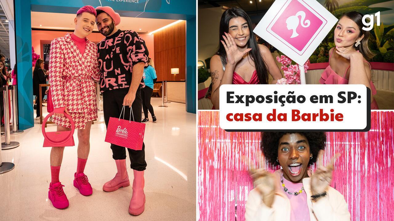 Piscina, trailer e café rosa: g1 visita a Casa da Barbie em São Paulo