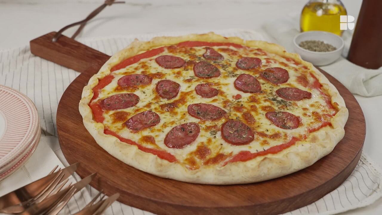 Massa de pizza com fermento de bolo