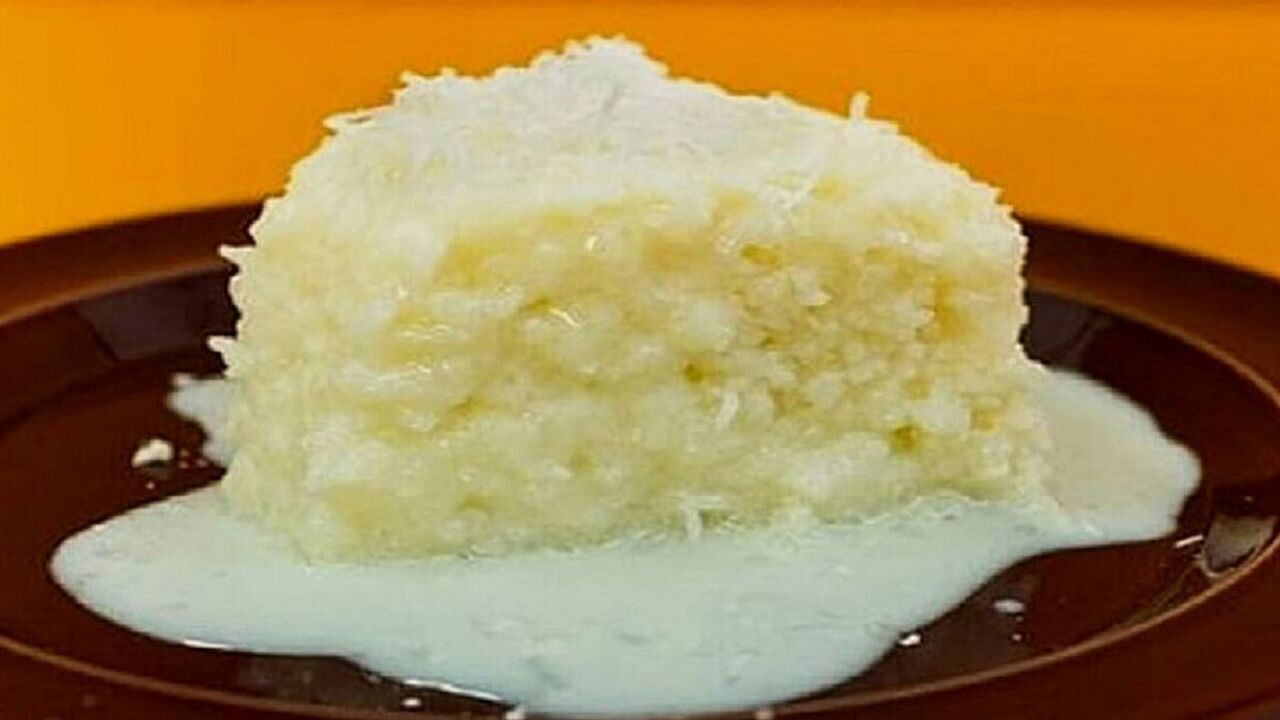 Bolo de tapioca com calda de 4 leites - Vídeo: Gold360