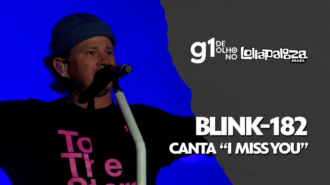 Blink 182 toca "I Miss You" no Lolla 2024