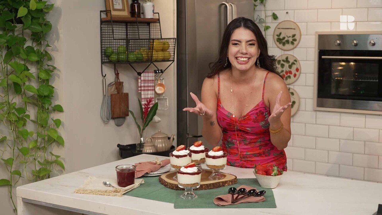 Cheesecake desconstruída da Fernanda Bande, do BBB 24