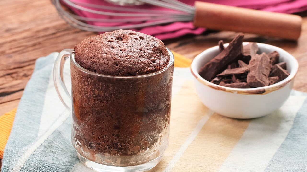 Bolo de caneca de chocolate