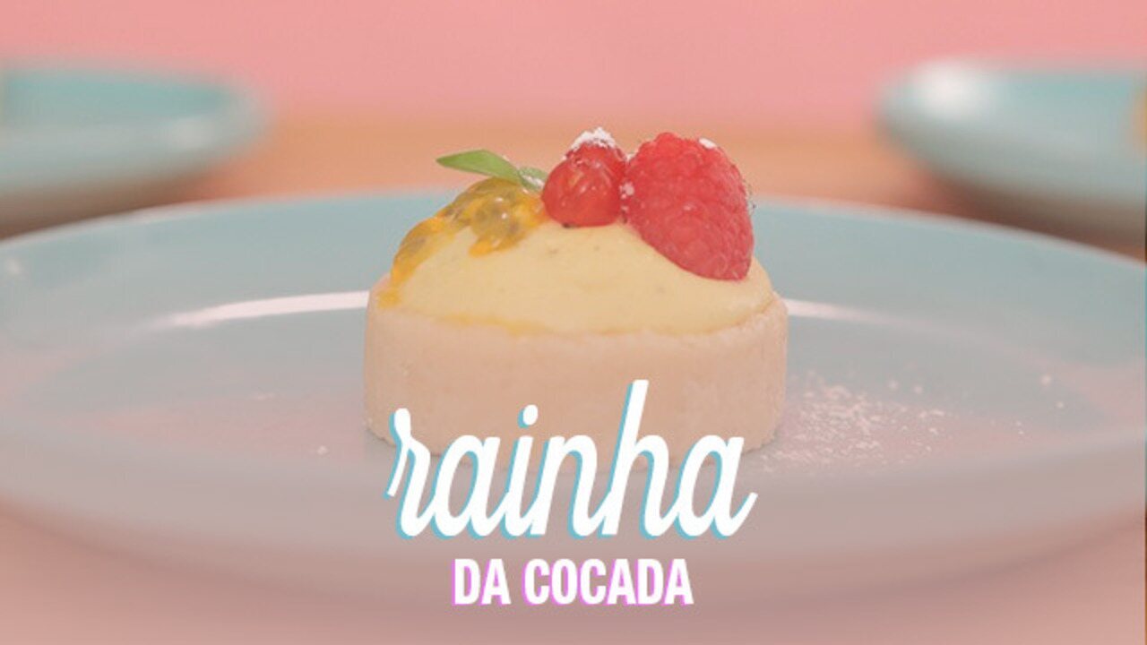 O doce da cocada com o azedinho do maracujá formam a dupla perfeita 